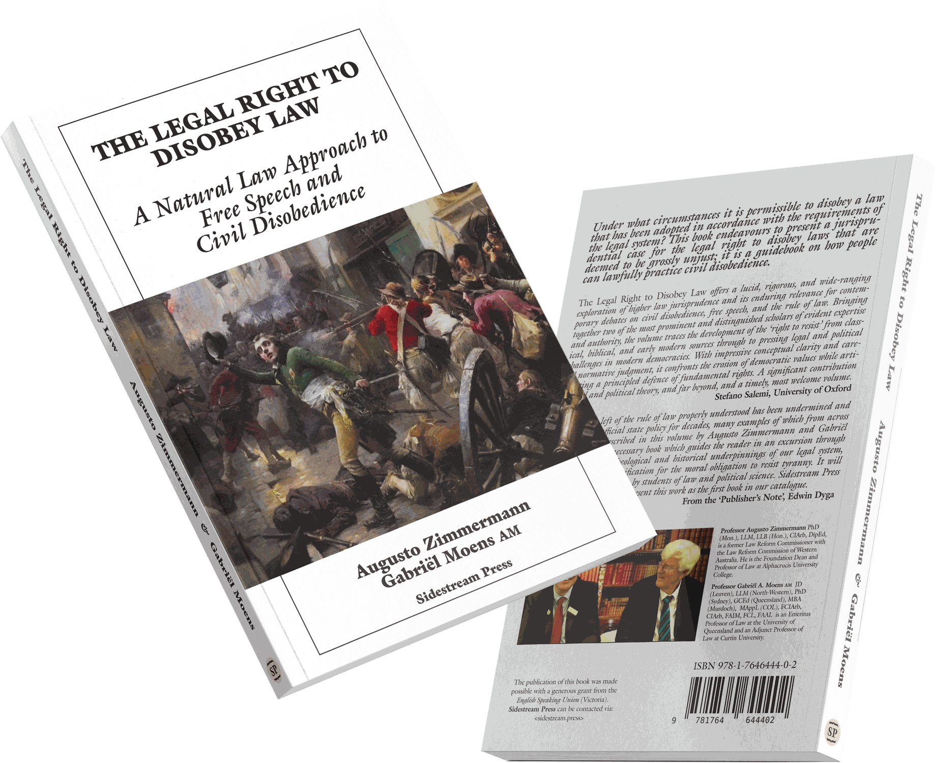 The Legal Right to Disobey Law, front and back covers.